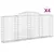 Produktbild 2 för Gabioner bågformade 4 st 300x30x120/140 cm galvaniserat järn