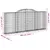 Produktbild 6 för Gabioner bågformade 5 st 300x30x120/140 cm galvaniserat järn