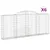 Produktbild 2 för Gabioner bågformade 6 st 300x30x120/140 cm galvaniserat järn