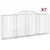 Produktbild 2 för Gabioner bågformade 7 st 300x30x120/140 cm galvaniserat järn