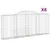 Produktbild 2 för Gabioner bågformade 8 st 300x30x120/140 cm galvaniserat järn