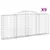 Produktbild 2 för Gabioner bågformade 9 st 300x30x120/140 cm galvaniserat järn