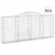 Produktbild 2 för Gabioner bågformade 11 st 300x30x120/140 cm galvaniserat järn