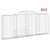 Produktbild 2 för Gabioner bågformade 12 st 300x30x120/140 cm galvaniserat järn