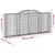 Produktbild 6 för Gabioner bågformade 12 st 300x30x120/140 cm galvaniserat järn