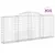 Produktbild 2 för Gabioner bågformade 15 st 300x30x120/140 cm galvaniserat järn