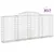 Produktbild 2 för Gabioner bågformade 17 st 300x30x120/140 cm galvaniserat järn