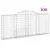 Produktbild 2 för Gabioner bågformade 20 st 300x30x120/140 cm galvaniserat järn