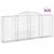 Produktbild 2 för Gabioner bågformade 25 st 300x30x120/140 cm galvaniserat järn
