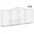 Produktbild 2 för Gabioner bågformade 30 st 300x30x120/140 cm galvaniserat järn