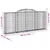 Produktbild 6 för Gabioner bågformade 30 st 300x30x120/140 cm galvaniserat järn