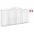 Produktbild 2 för Gabioner bågformade 3 st 300x30x140/160 cm galvaniserat järn