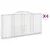 Produktbild 2 för Gabioner bågformade 4 st 300x30x140/160 cm galvaniserat järn
