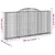 Produktbild 6 för Gabioner bågformade 4 st 300x30x140/160 cm galvaniserat järn