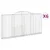 Produktbild 2 för Gabioner bågformade 6 st 300x30x140/160 cm galvaniserat järn