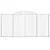 Produktbild 4 för Gabioner bågformade 13 st 300x30x140/160 cm galvaniserat järn
