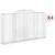 Produktbild 2 för Gabioner bågformade 4 st 300x30x160/180 cm galvaniserat järn