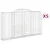Produktbild 2 för Gabioner bågformade 5 st 300x30x160/180 cm galvaniserat järn