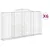 Produktbild 2 för Gabioner bågformade 6 st 300x30x160/180 cm galvaniserat järn