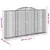 Produktbild 6 för Gabioner bågformade 6 st 300x30x160/180 cm galvaniserat järn
