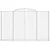 Produktbild 4 för Gabioner bågformade 2 st 300x30x180/200 cm galvaniserat järn
