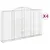 Produktbild 2 för Gabioner bågformade 4 st 300x30x180/200 cm galvaniserat järn