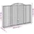 Produktbild 6 för Gabioner bågformade 4 st 300x30x180/200 cm galvaniserat järn