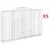 Produktbild 2 för Gabioner bågformade 5 st 300x30x180/200 cm galvaniserat järn