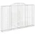 Produktbild 3 för Gabioner bågformade 5 st 300x30x180/200 cm galvaniserat järn