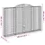 Produktbild 6 för Gabioner bågformade 7 st 300x30x180/200 cm galvaniserat järn