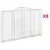 Produktbild 2 för Gabioner bågformade 8 st 300x30x180/200 cm galvaniserat järn
