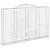 Produktbild 3 för Gabioner bågformade 8 st 300x30x180/200 cm galvaniserat järn