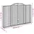 Produktbild 6 för Gabioner bågformade 9 st 300x30x180/200 cm galvaniserat järn