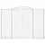 Produktbild 4 för Gabioner bågformade 2 st 300x30x200/220 cm galvaniserat järn