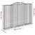 Produktbild 6 för Gabioner bågformade 2 st 300x30x200/220 cm galvaniserat järn