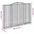 Produktbild 6 för Gabioner bågformade 4 st 300x30x200/220 cm galvaniserat järn