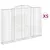 Produktbild 2 för Gabioner bågformade 5 st 300x30x200/220 cm galvaniserat järn