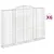 Produktbild 2 för Gabioner bågformade 6 st 300x30x200/220 cm galvaniserat järn