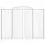 Produktbild 4 för Gabioner bågformade 7 st 300x30x200/220 cm galvaniserat järn