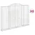 Produktbild 2 för Gabioner bågformade 8 st 300x30x200/220 cm galvaniserat järn