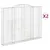 Produktbild 2 för Gabioner bågformade 2 st 300x30x220/240 cm galvaniserat järn