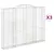 Produktbild 2 för Gabioner bågformade 3 st 300x30x220/240 cm galvaniserat järn