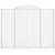Produktbild 4 för Gabioner bågformade 3 st 300x30x220/240 cm galvaniserat järn