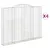 Produktbild 2 för Gabioner bågformade 4 st 300x30x220/240 cm galvaniserat järn
