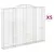 Produktbild 2 för Gabioner bågformade 5 st 300x30x220/240 cm galvaniserat järn