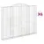Produktbild 2 för Gabioner bågformade 6 st 300x30x220/240 cm galvaniserat järn