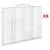 Produktbild 2 för Gabioner bågformade 8 st 300x30x220/240 cm galvaniserat järn