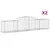 Produktbild 2 för Gabioner bågformade 2 st 300x50x60/80 cm galvaniserat järn