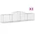 Produktbild 2 för Gabioner bågformade 3 st 300x50x60/80 cm galvaniserat järn