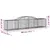 Produktbild 6 för Gabioner bågformade 5 st 300x50x60/80 cm galvaniserat järn